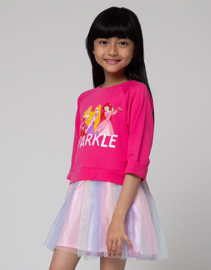 Disney Tulle Rainbow Dress Anak Perempuan
