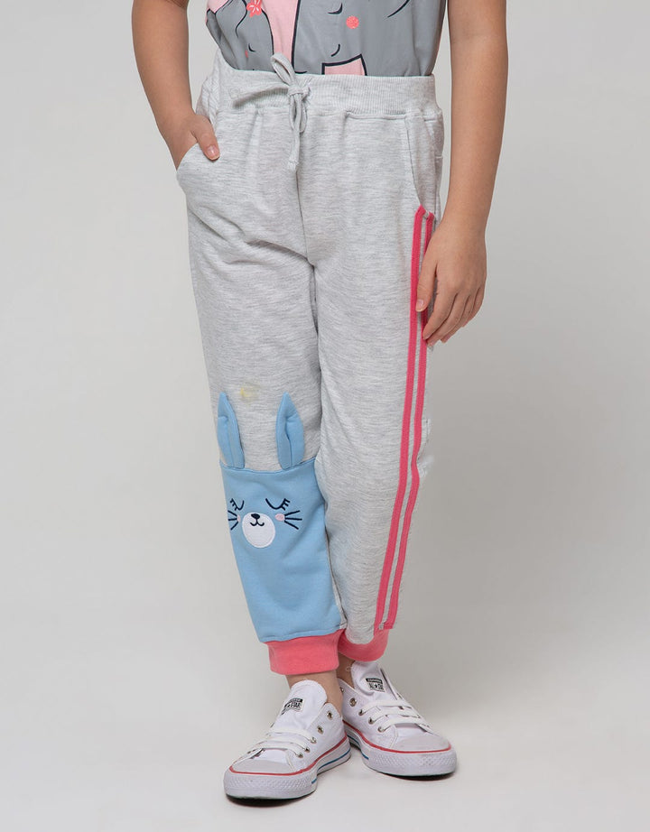 Little M Jogger Knit Bunny Application