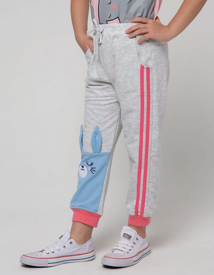 Little M Jogger Knit Bunny Application