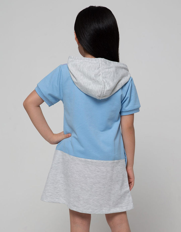 Little M Short Sleeve Midi Dress Drehoodie Cut N Sewn Rabbit