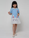 Little M Short Sleeve Midi Dress Drehoodie Cut N Sewn Rabbit