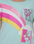 Little M Short Sleeve Midi Dress Fantasy Land Unicorn