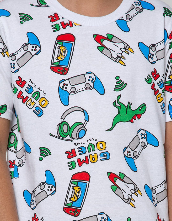 Little M Short Sleeve T-Shirt Multipack 3 Pack Game