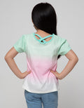 Little M Short Sleeve T-Shirt Ombre Unicorn Heart Jersey