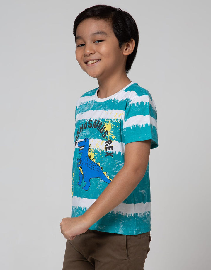 Little M Short Sleeve T-Shirt Tie Dyed Trex