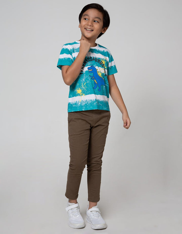 Little M Short Sleeve T-Shirt Tie Dyed Trex
