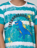Little M Short Sleeve T-Shirt Tie Dyed Trex