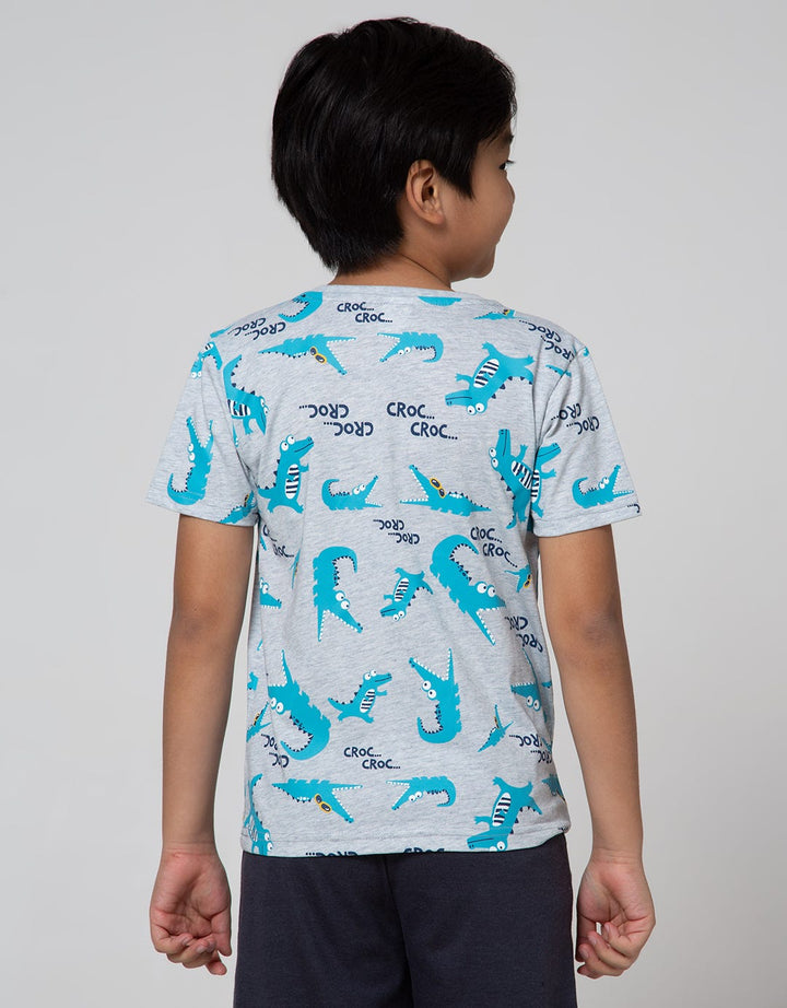 Little M Short Sleeve T-Shirt Print Alligator