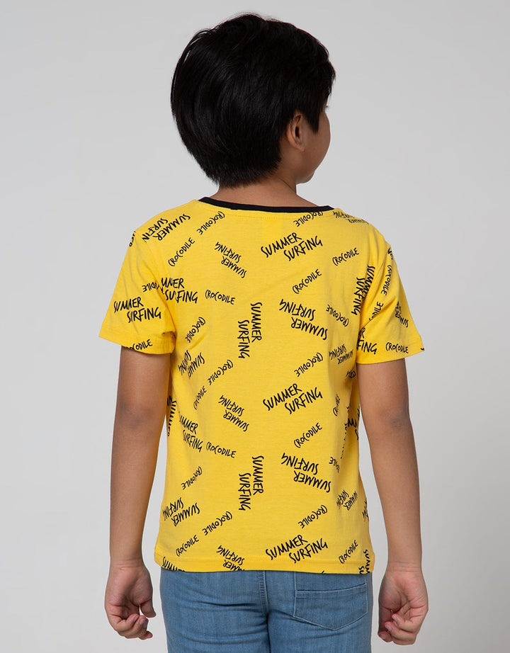 Little M Short Sleeve T-Shirt Print Croco Summer Surfing