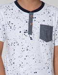 Little M Short Sleeve T-Shirt Henley Fp Splash
