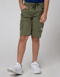 Little M Short Pants Woven Karet Sablon