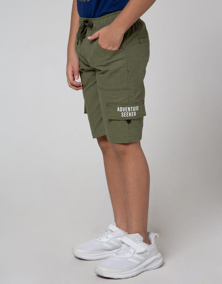 Little M Short Pants Woven Karet Sablon
