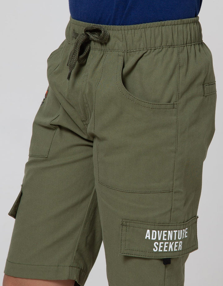 Little M Short Pants Woven Karet Sablon