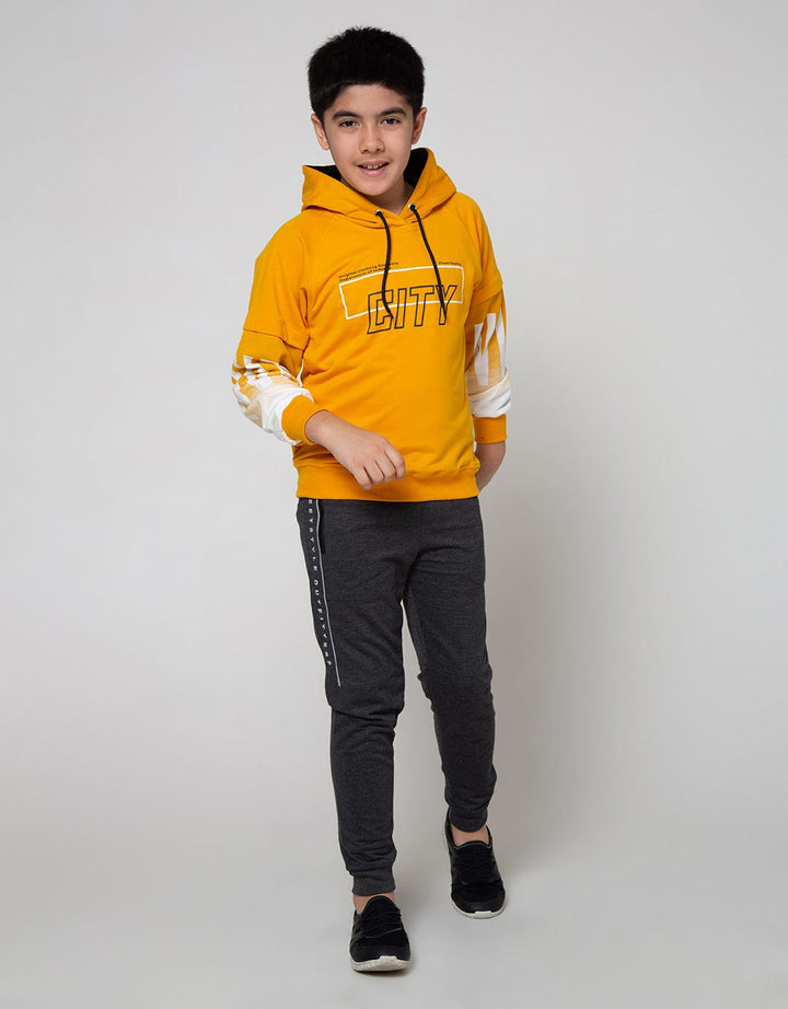 Nevada Ombre Sleeve Hooded Sweater