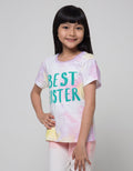 Little M T-Shirt Ki Tie Dye Best Sister