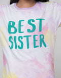 Little M T-Shirt Ki Tie Dye Best Sister