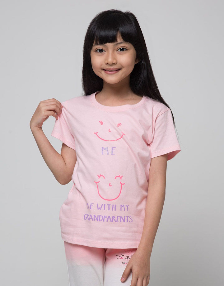 Little M T-Shirt Ki Word Me With Grandparents