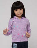 Little M Jacket Hoodie Full Print Rainbow