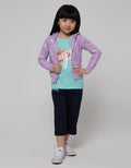Little M Jacket Hoodie Full Print Rainbow
