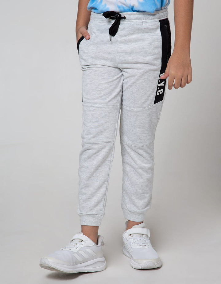 Little M Jogger Cut N Sewn Terry Zipper