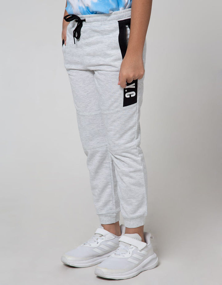 Little M Jogger Cut N Sewn Terry Zipper