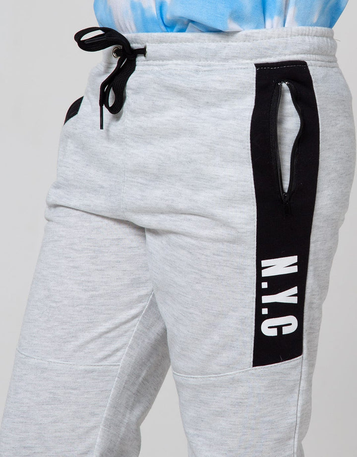 Little M Jogger Cut N Sewn Terry Zipper