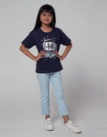 Little M Denim Long Pants Jegging Woven Bordir Meow