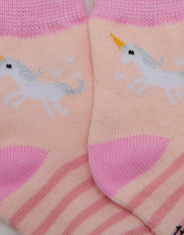 Pipiniko Socks Girls Unicorn Stripe