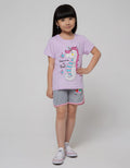 Little M Short Pants Rib Salur Unicorn