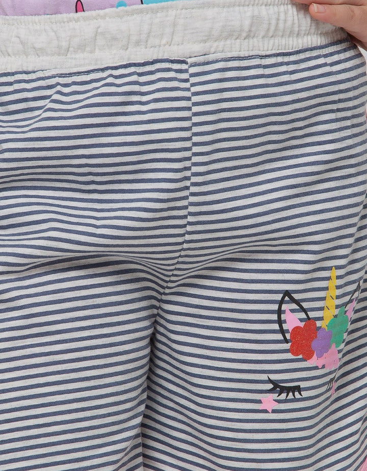 Little M Short Pants Rib Salur Unicorn