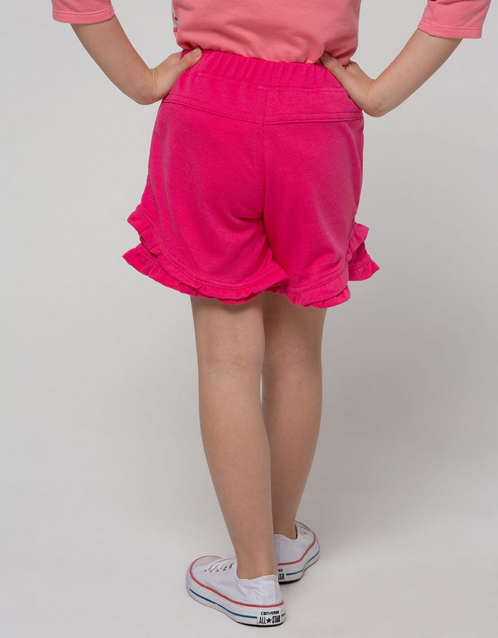 Little M Short Pants Knit Double Ruffle