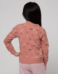 Little M Sweatshirt Full Print On Tone Unicorn Happy