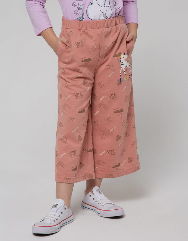 Little M Long Pants Happy Unicorn Culottes
