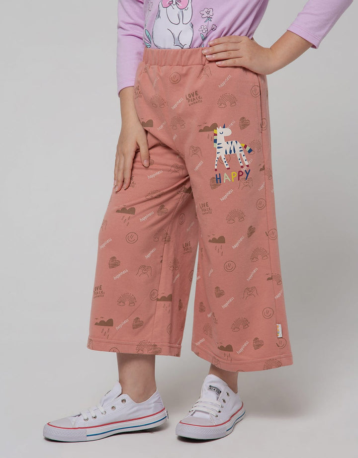 Little M Long Pants Happy Unicorn Culottes