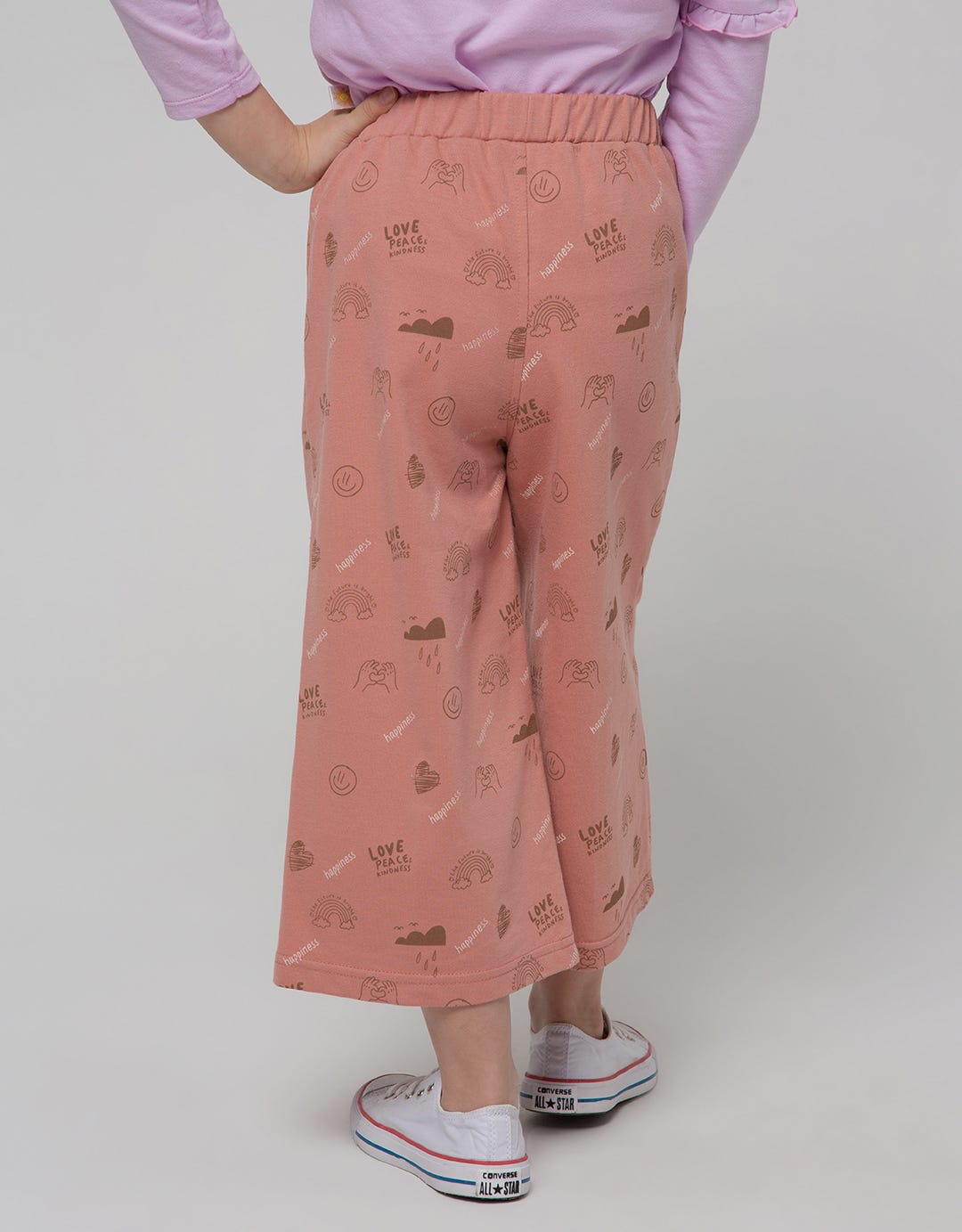 Little M Long Pants Happy Unicorn Culottes