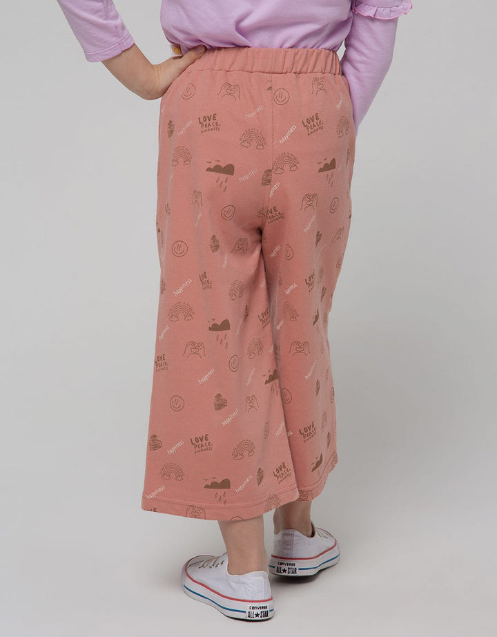 Little M Long Pants Happy Unicorn Culottes