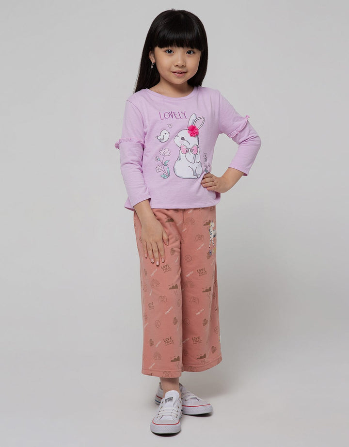 Little M Long Pants Happy Unicorn Culottes