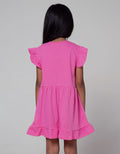 Little M Short Sleeve Midi Dress Daily Drebunny Bow