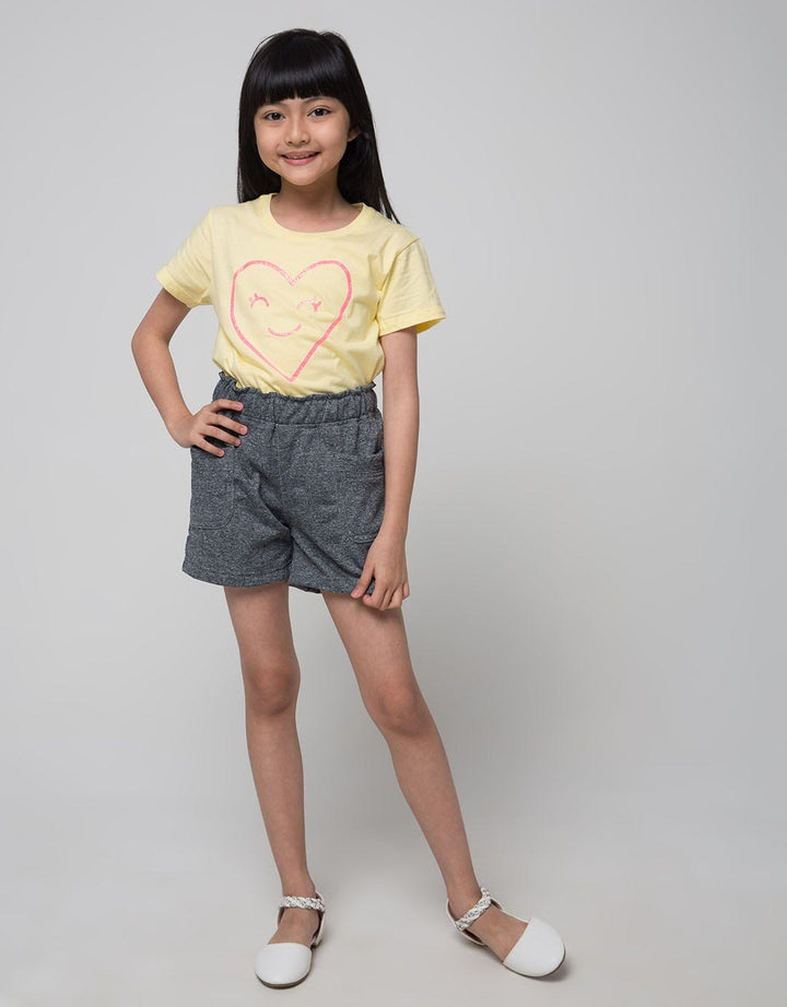Little M Short Pants Knit Kantong Besar
