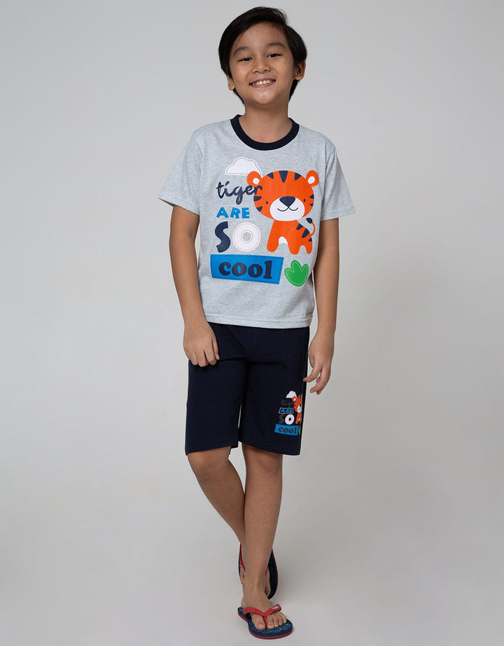 Little M Top Bottom Set Reg Animal