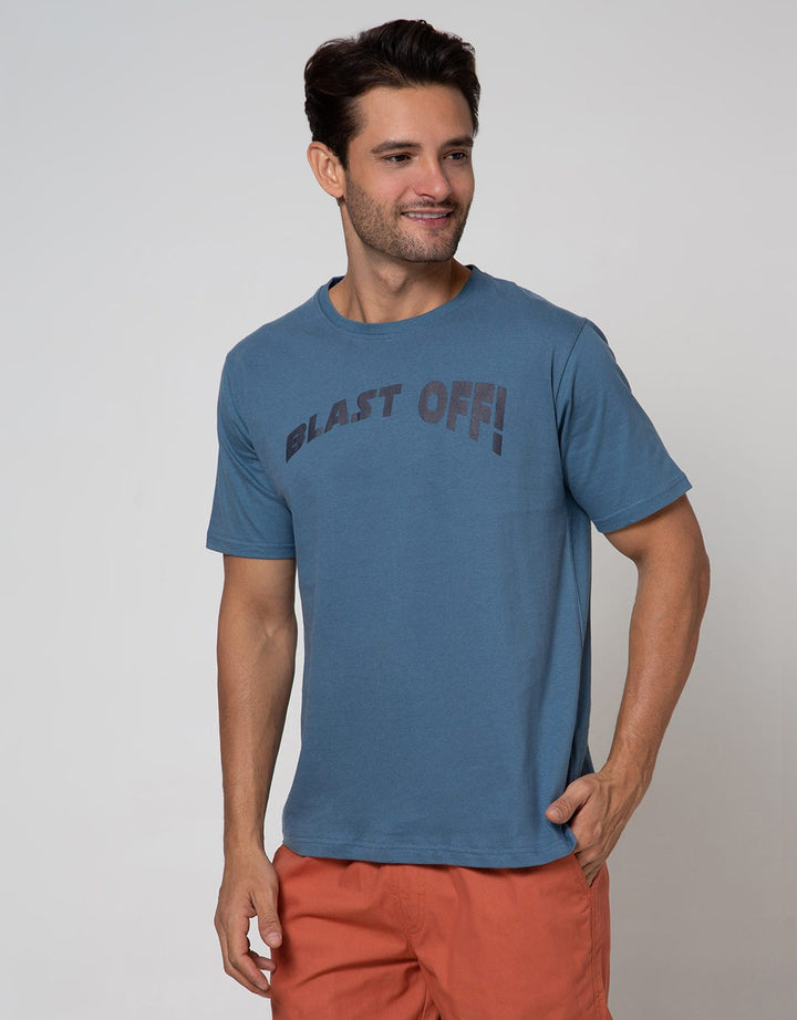 T Zone Short Sleeve T-Shirt Print Outer Space Blast Off