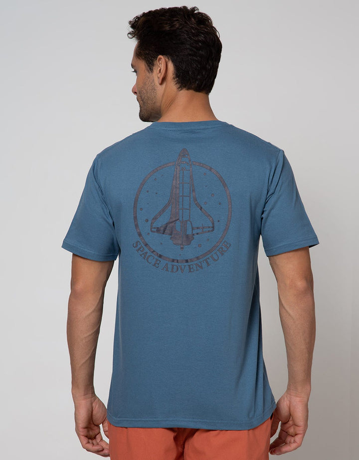 T Zone Short Sleeve T-Shirt Print Outer Space Blast Off