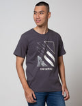 T Zone Short Sleeve T-Shirt Print Romance Flower Stay In Peace