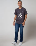 T Zone Short Sleeve T-Shirt Print Romance Flower Stay In Peace