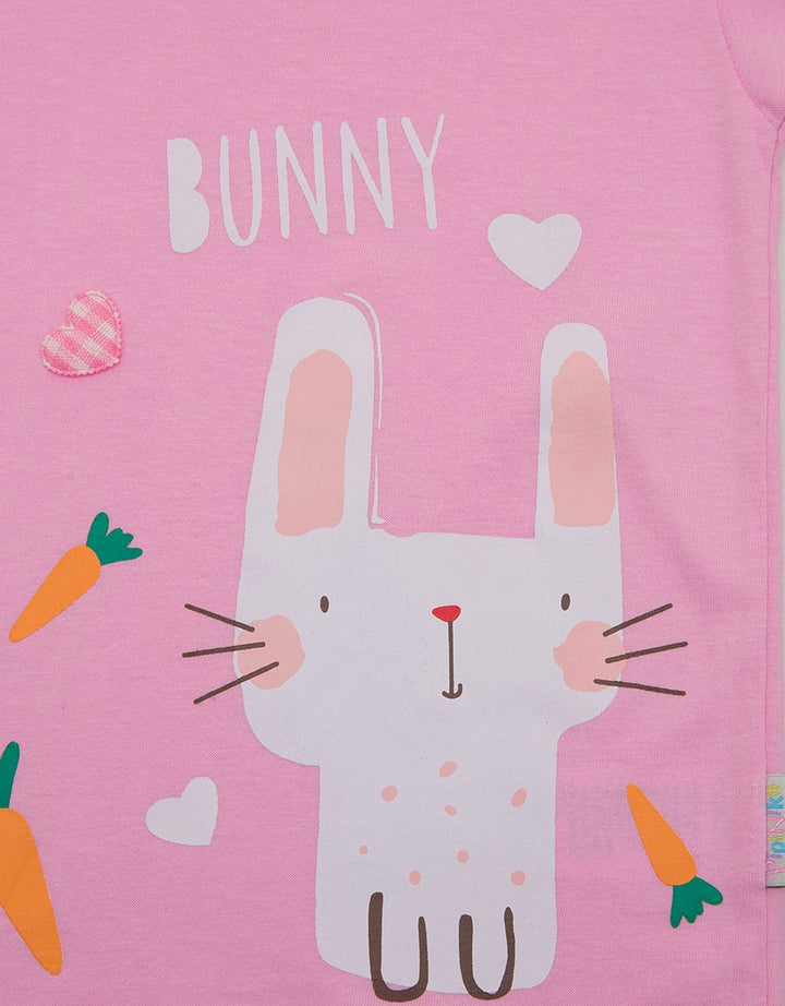 Pipiniko Short Sleeve T-Shirt Print Bunny Carrot