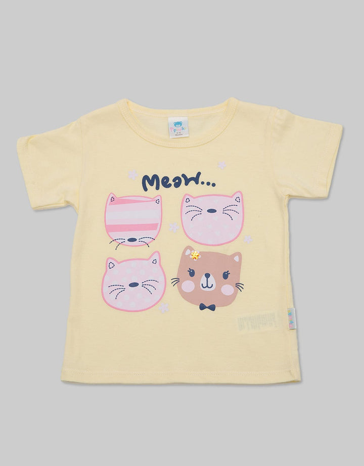 Pipiniko Short Sleeve T-Shirt Print Cat