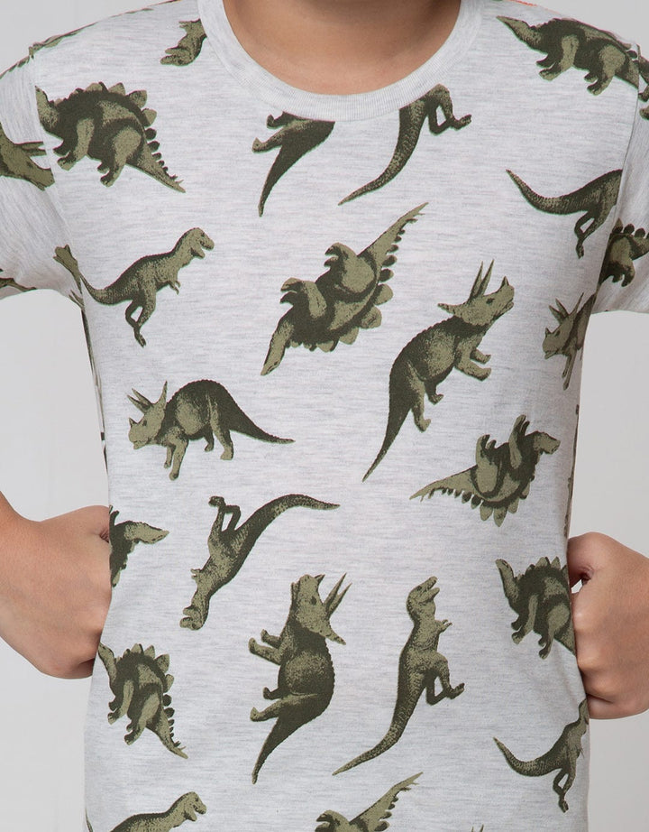 Little M Short Sleeve T-Shirt Dino F