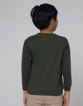 Little M Embossed Dino Foil Sweater