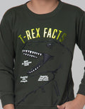 Little M Embossed Dino Foil Sweater