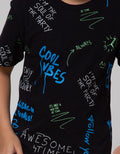 Nevada Grafitti Print Kaos Anak Laki-laki